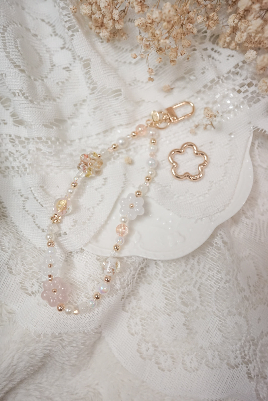 晨霧花花手機繩