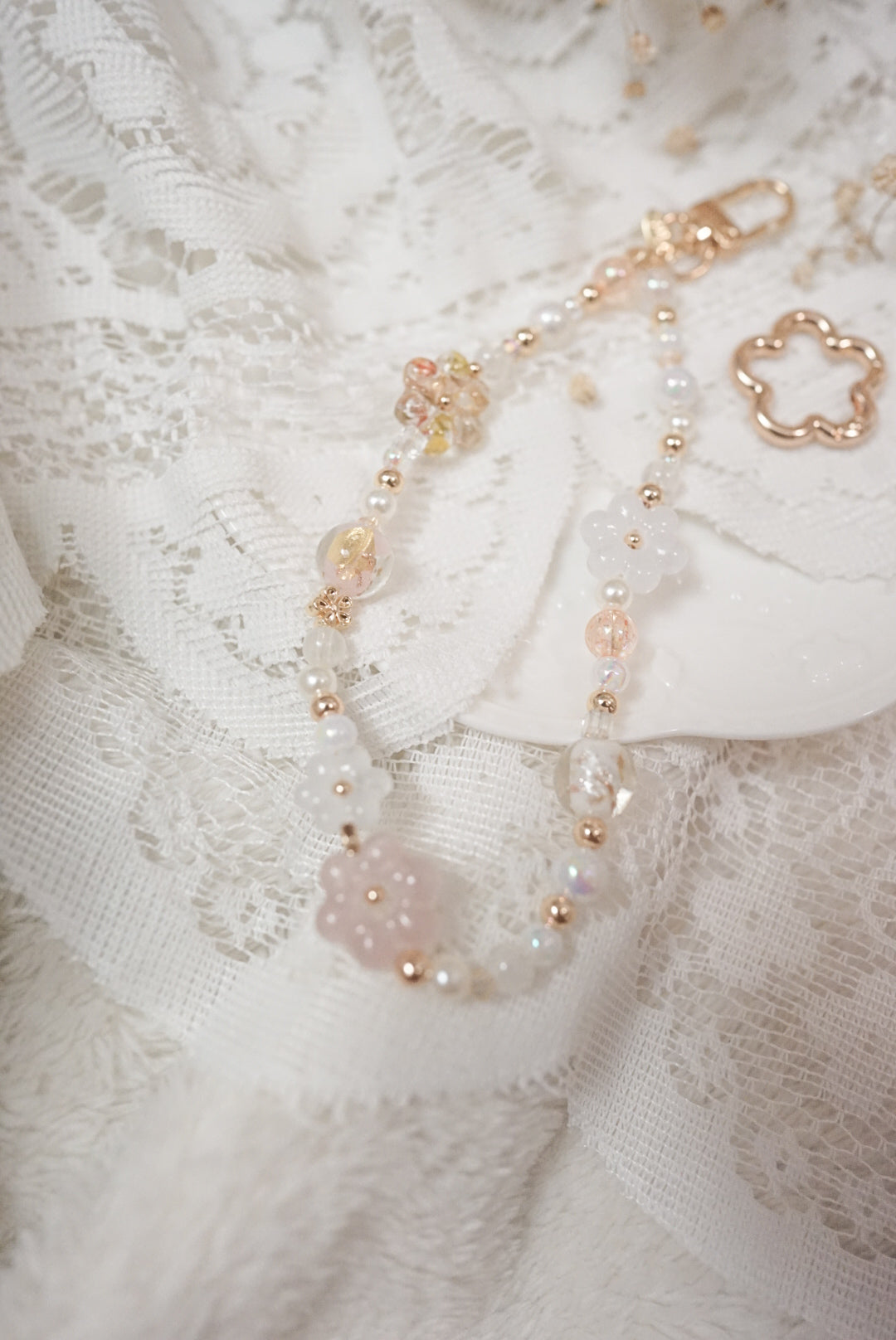 晨霧花花手機繩