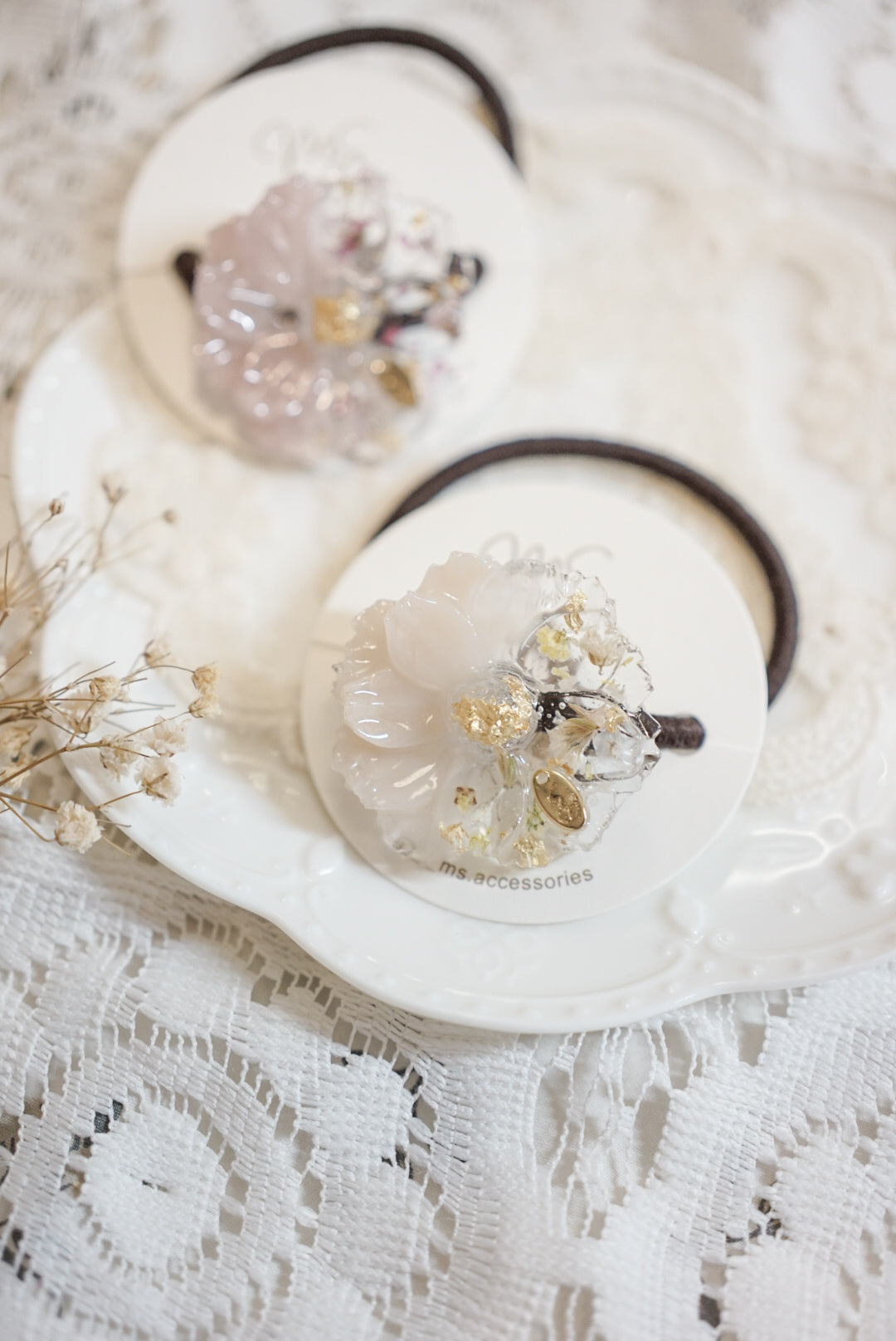 春天花形立體橡筋