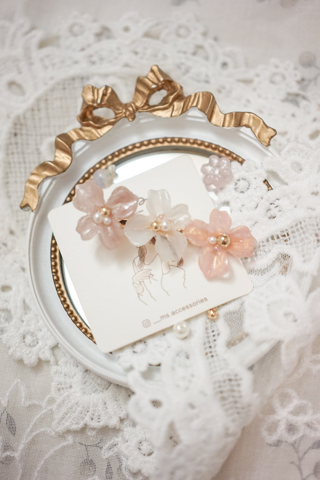 *聖誕限定* 立體花花髮夾