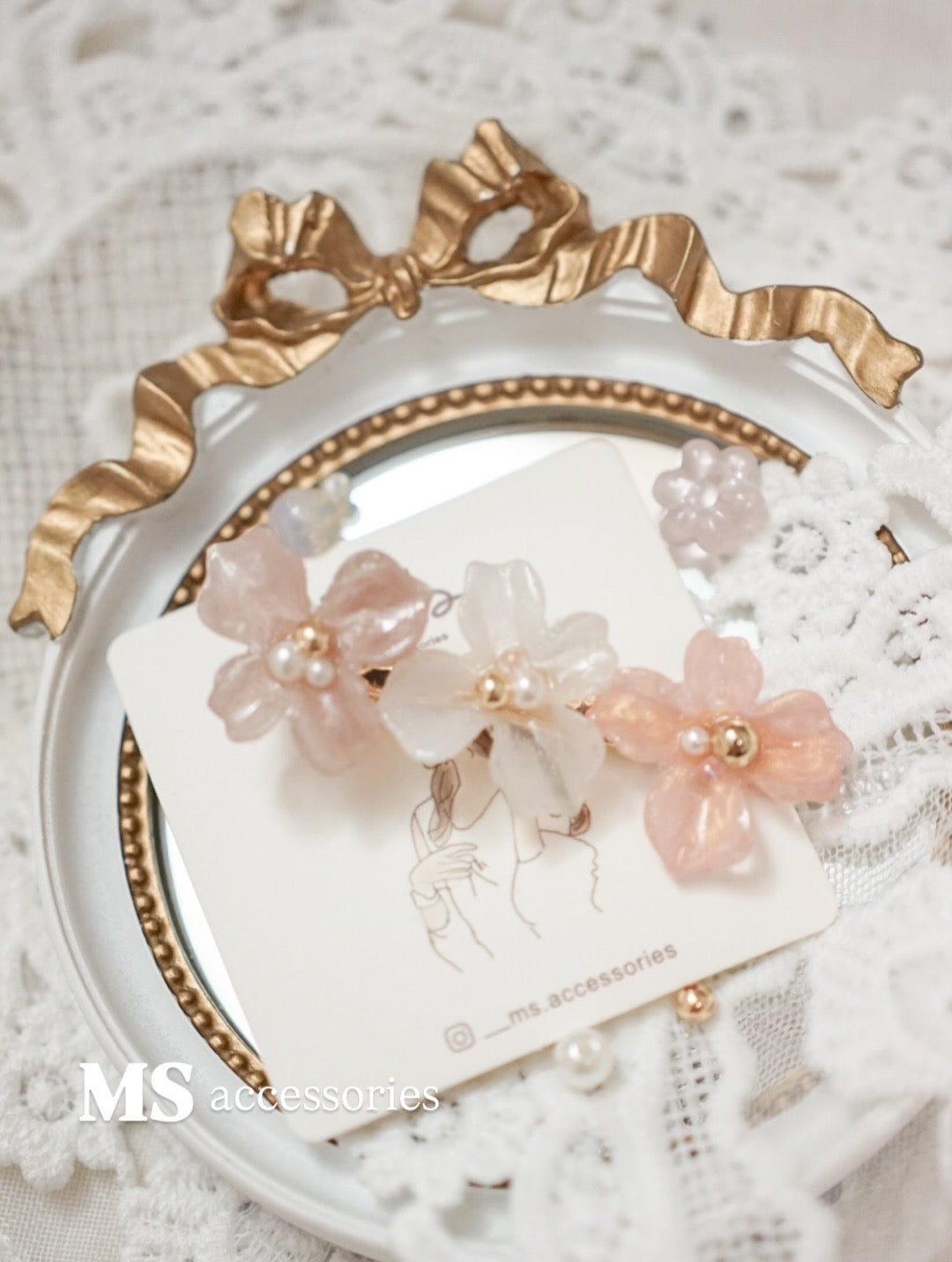 *聖誕限定* 立體花花髮夾