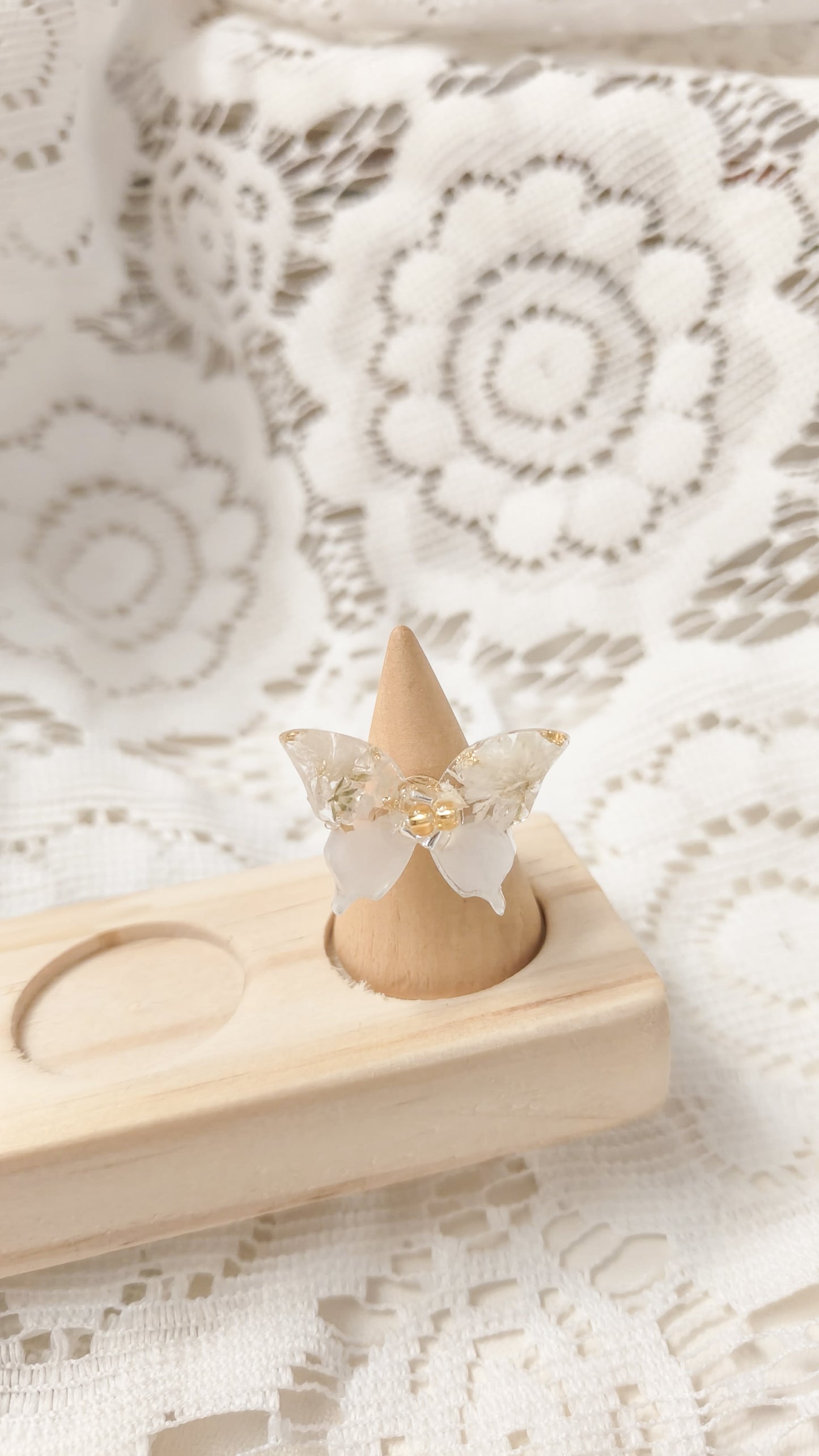 超立體蝴蝶戒指