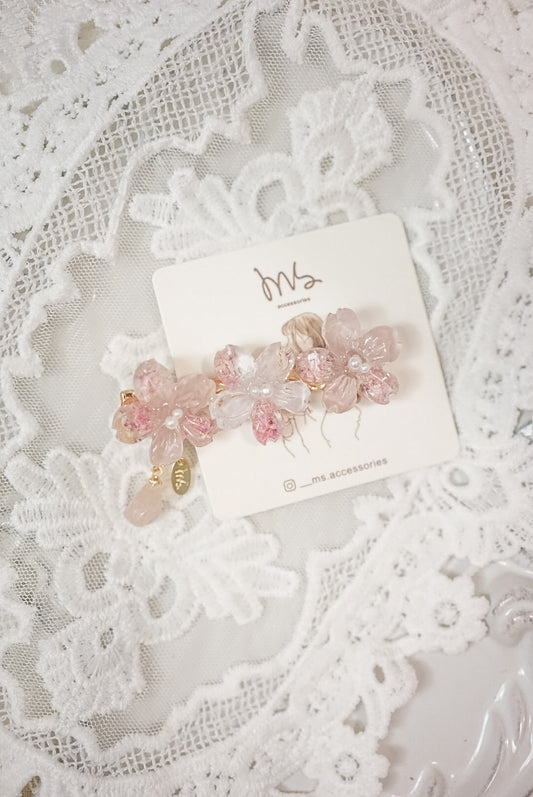 櫻霞 | 夢幻粉櫻花髮夾