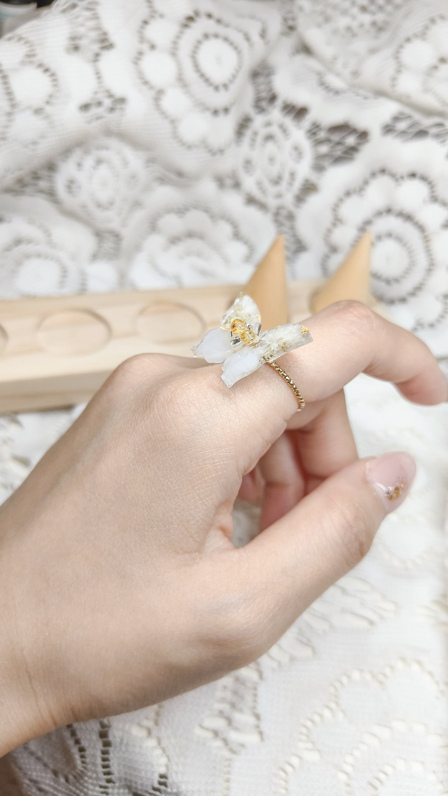 超立體蝴蝶戒指