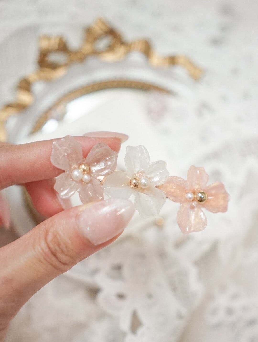 *聖誕限定* 立體花花髮夾