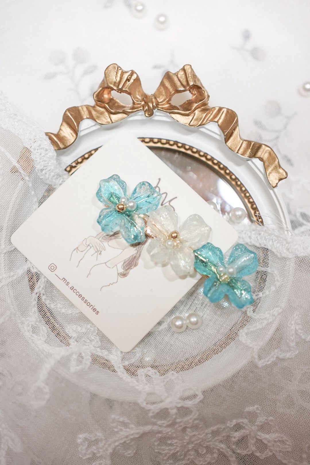 *冬日限定* 立體花花髮夾