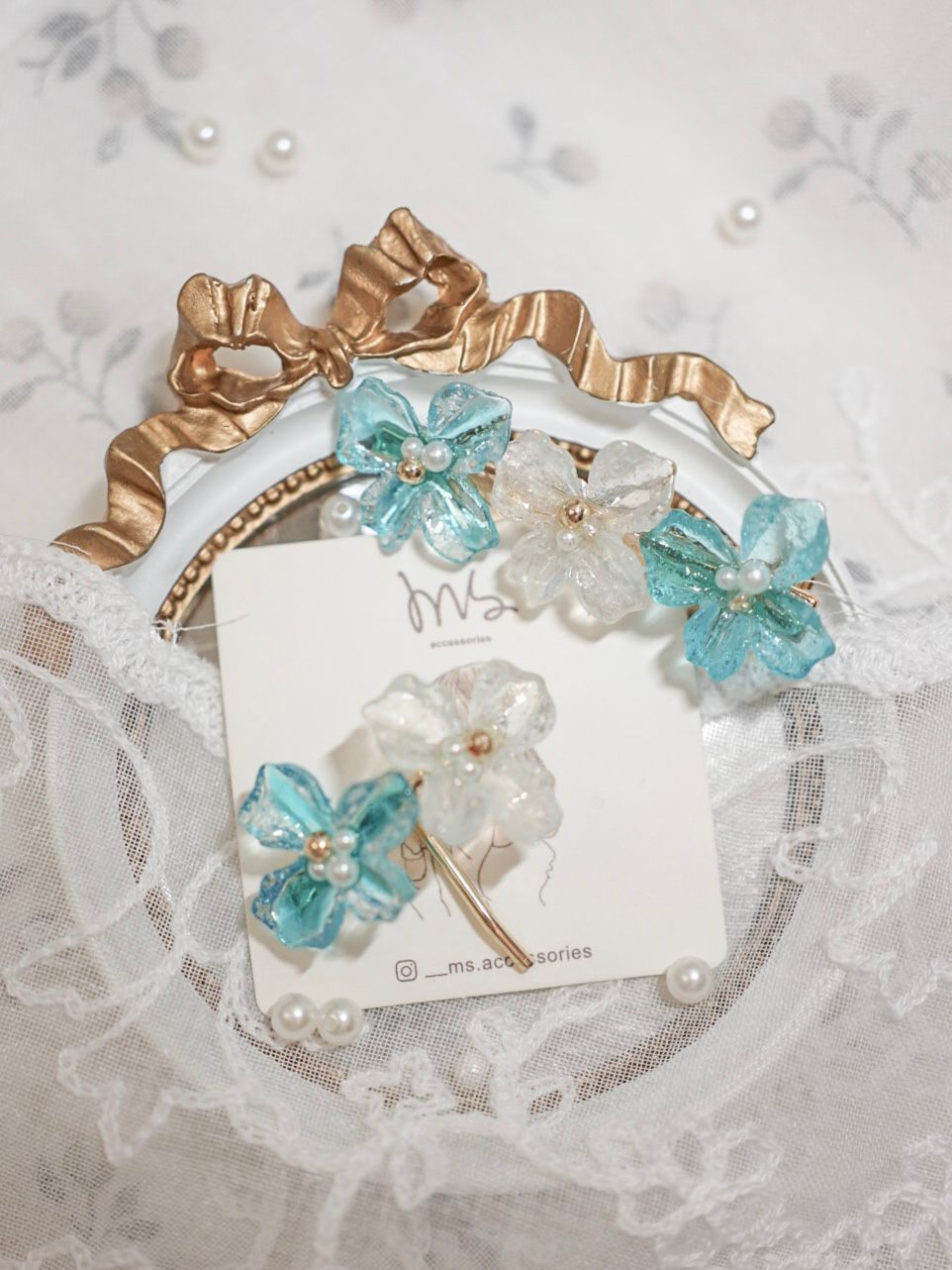 *冬日限定* 立體花花髮扣